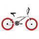 Tornado 20 inch freestyle fiets wit rode banden 200022
