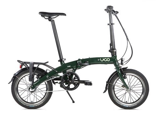 Bicicleta plegable UGO 20 U-go i3 V-Brake Nexus 3 Velocidad de musgo verde