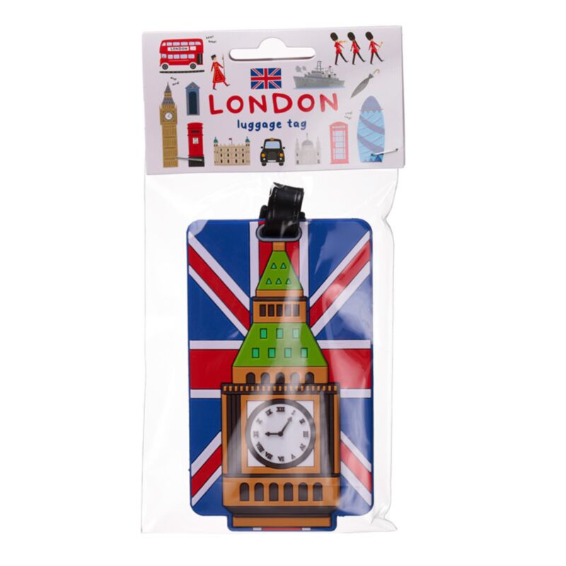 Londres British Flag Big Ben PVC Legal Etiqueta