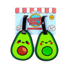 Foodiemals Avocado PVC Suitcase Etichetta set di 2