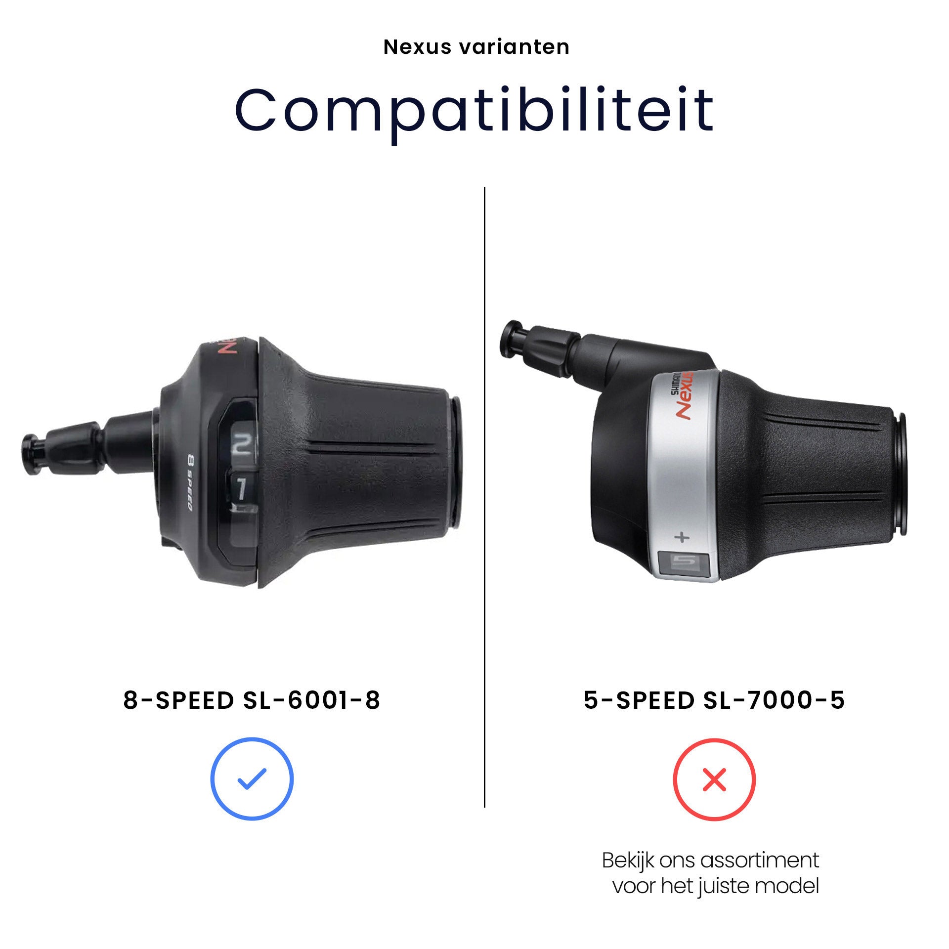 Leva del cambio Outwet Leva Shimano Nexus 8 per SL-6001-8