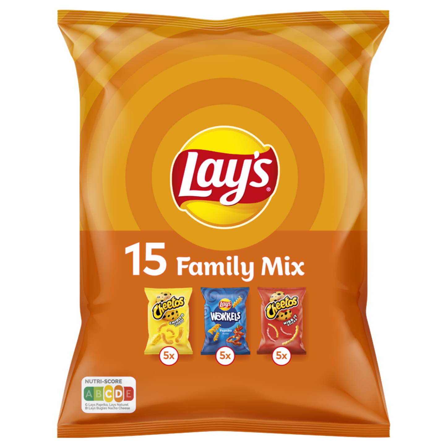 Lay's lays family mix cheetos, nibb-it, wokkel (8x 315gr)