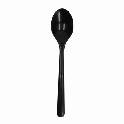 Cucchiaio riutilizzabile nero pp 185mm (50 pezzi)