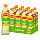Lipton ice tea sparkling green fles - citrus - zero sugar - 12 x 500 ml - voordeelverpakking