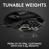 Logitech g502 hero high performance gaming mouse (zwart, 100 - 25.600 dpi, rgb leds)