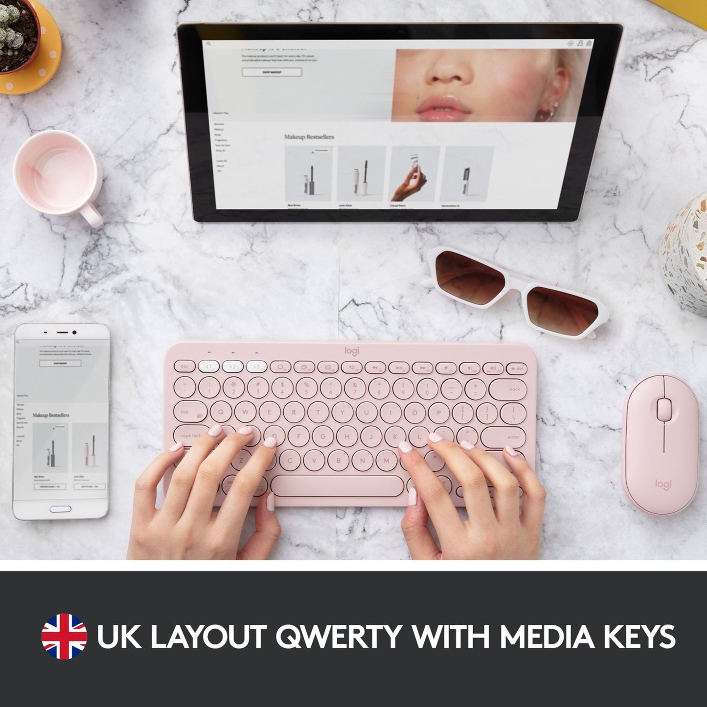 Tastiera Bluetooth multidispositivo Logitech K380