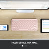 Logitech K380 per Mac Tastiera Bluetooth multidispositivo Roz