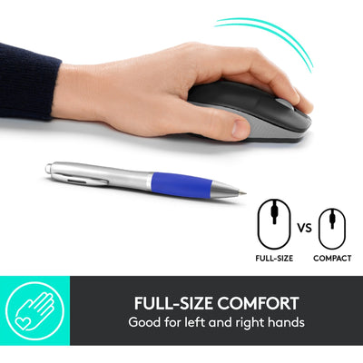 Logitech M190 Mouse wireless a grandezza naturale