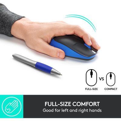Logitech M190 Mouse wireless a grandezza naturale