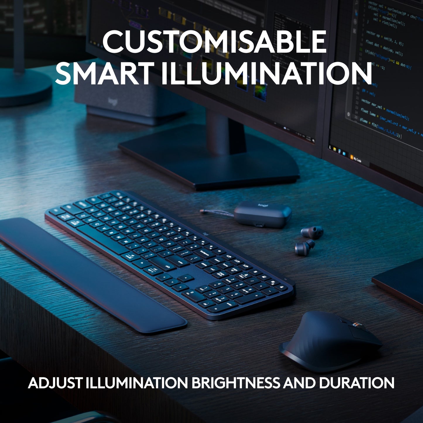 Logitech MX Keys S Teclado inalámbrico avanzado iluminado