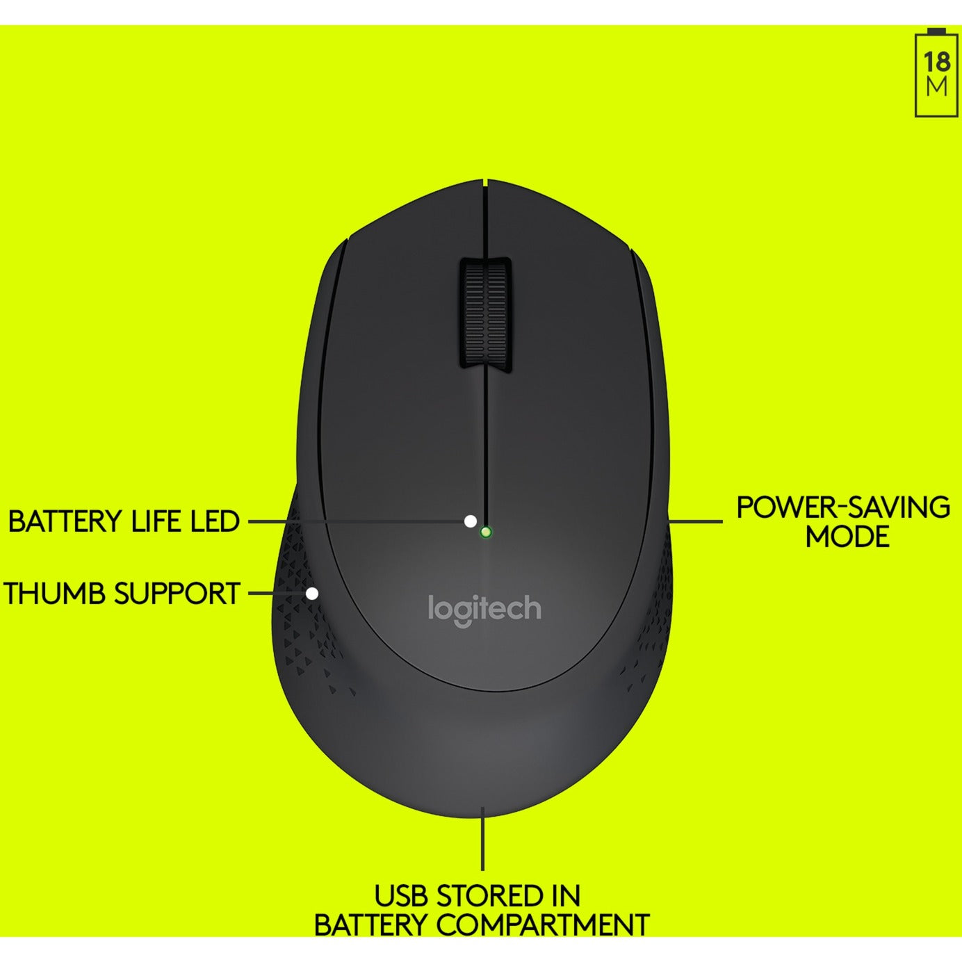 Mouse senza fili Logitech M280