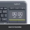 Tastiera touch wireless Logitech K400 Plus