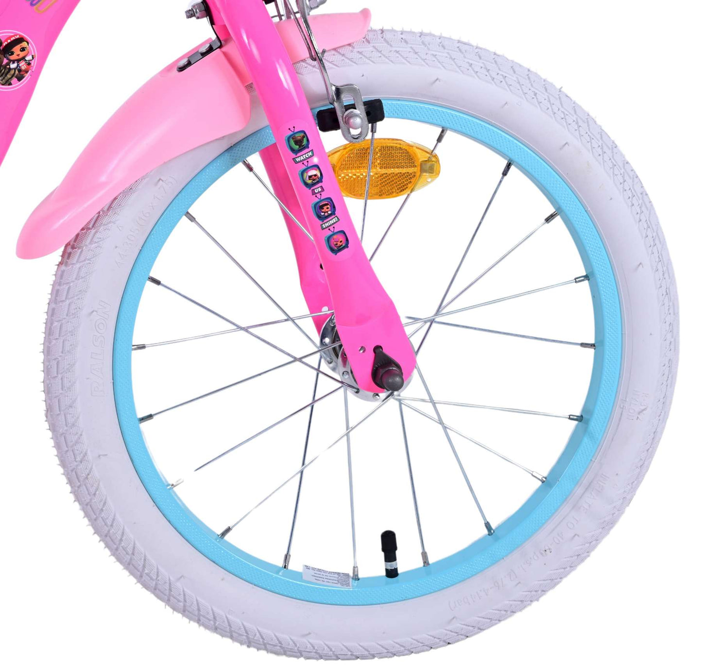 Bicchiglia per bambini delle bambole Volare - Girls - 16 pollici - Pink
