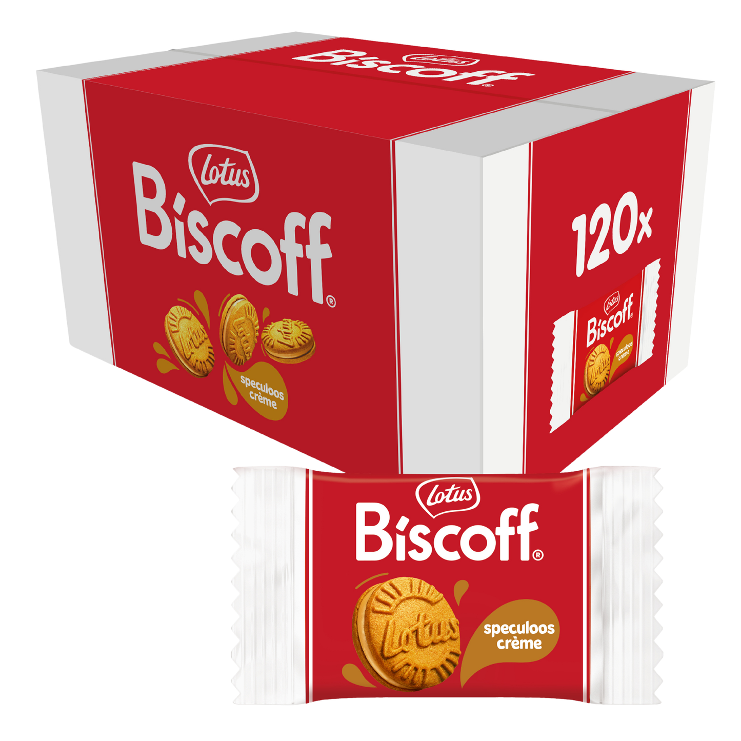 Crema biscoff Lotus confezionata al pezzo (120 pezzi)