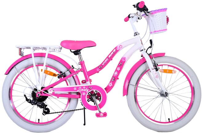 Volare Lovely Children's Bicycle - Girls - 20 pulgadas - Pink - 7 engranajes