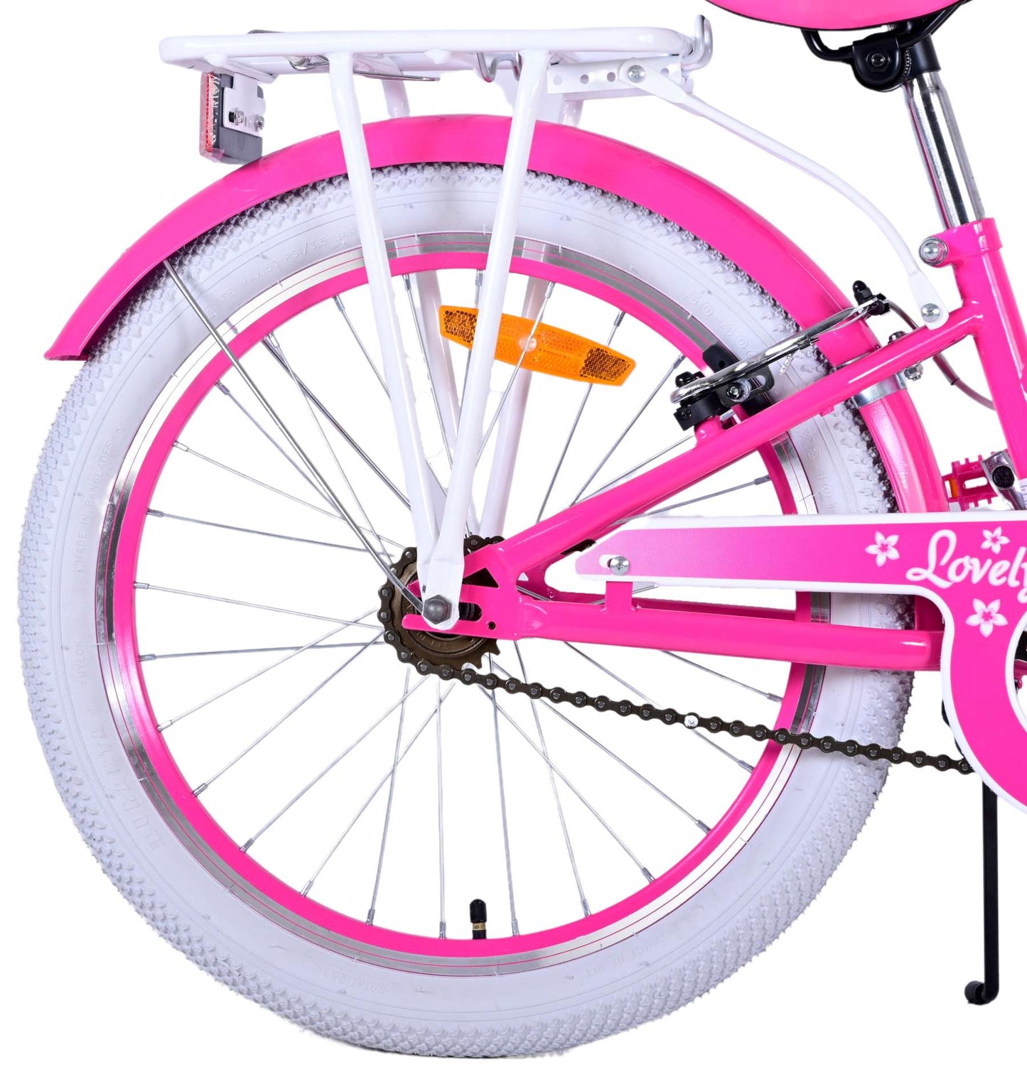 Volare Lovely Kinderfiets - Meisjes - 20 inch - Roze - Twee handremmen