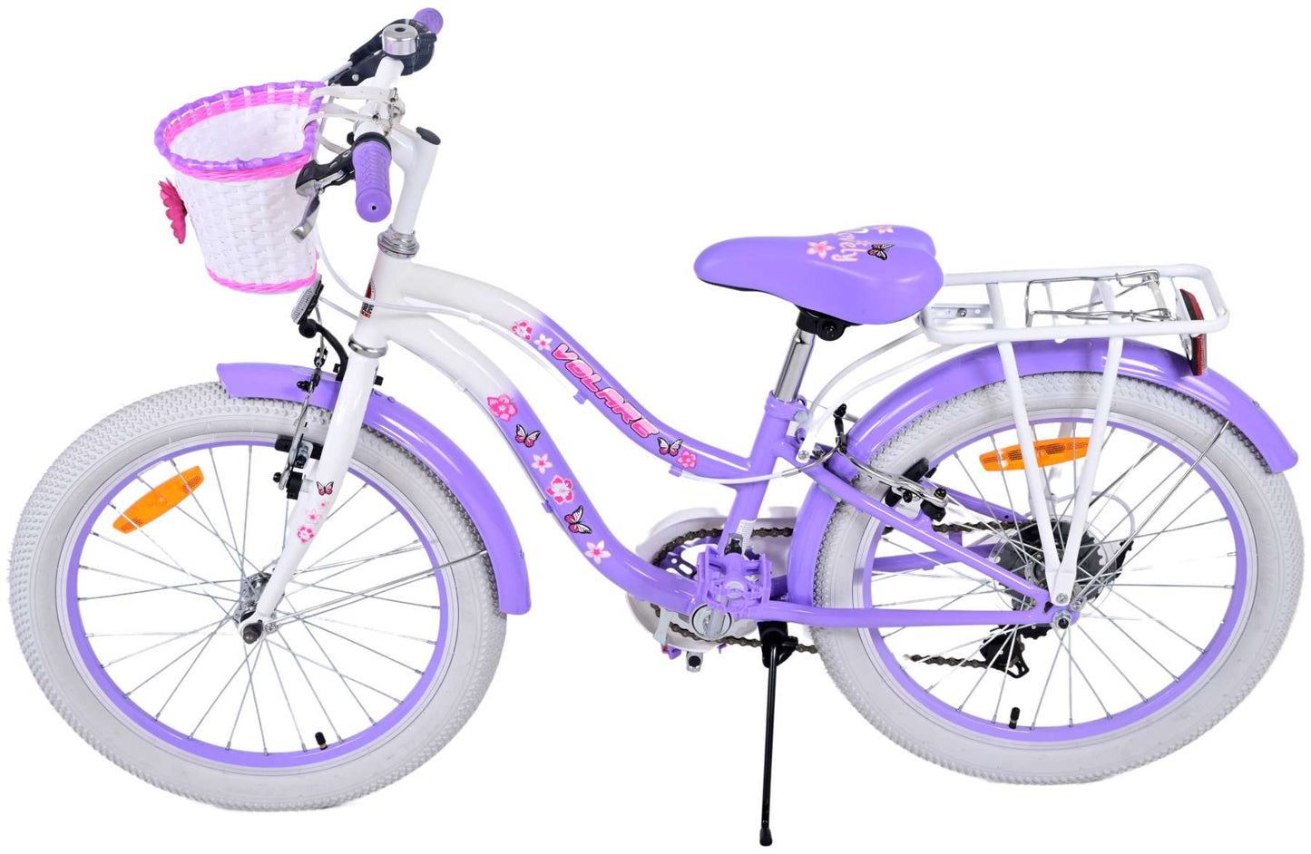 Volare lovely kinderfiets - meisjes - 20 inch - paars - 7 versnellingen