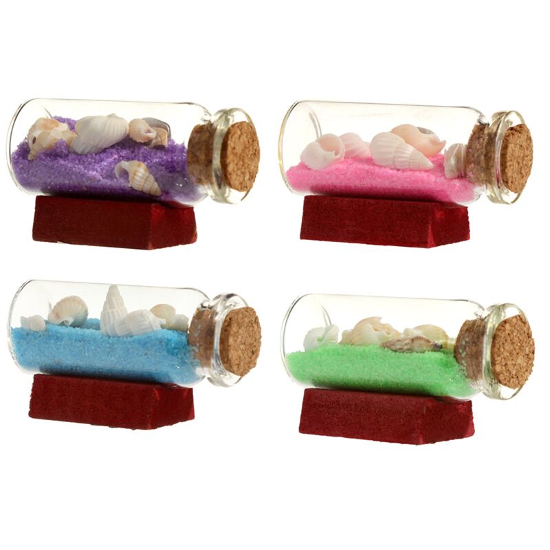 Gusci di sabbia colorata bottiglia da spiaggia magnetico souvenir