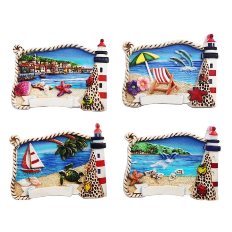 Lighthouse de playa 3d Sea Beach Souvenir Magnet
