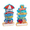 Piatti da spiaggia Zeezicht 3D Sea Beach Souvenir