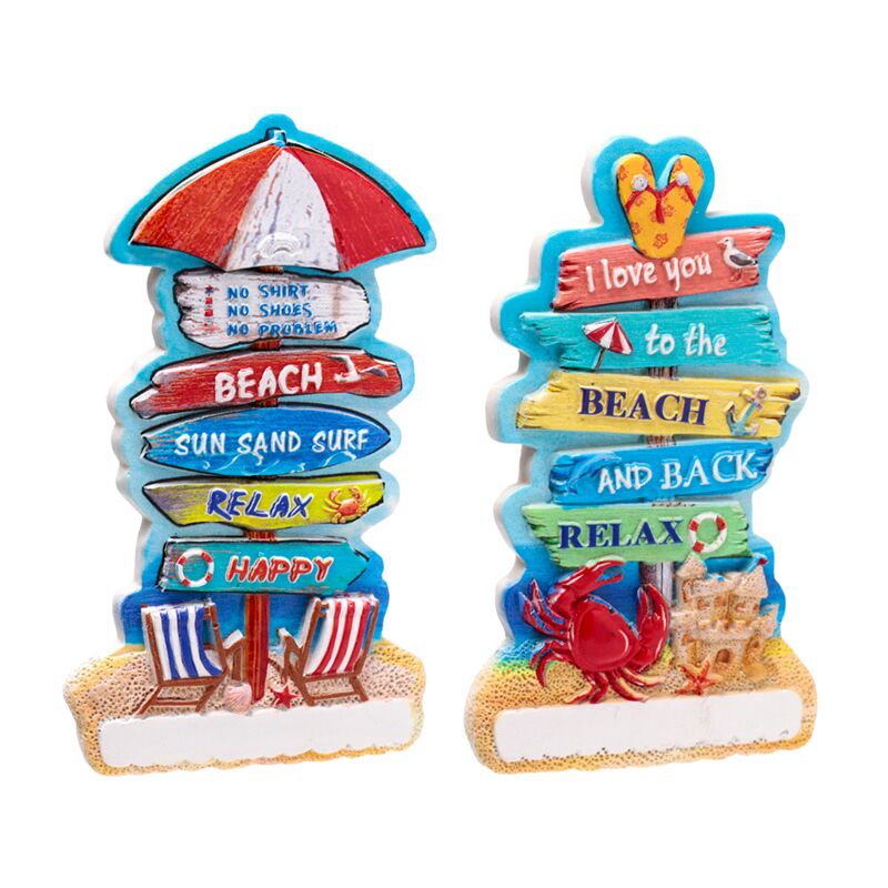 Piatti da spiaggia Zeezicht 3D Sea Beach Souvenir