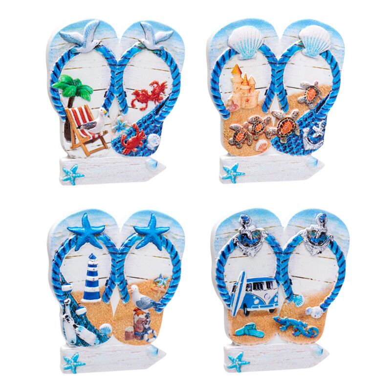 Borg da spiaggia Bord 3D Sea Beach Souvenir Magnet