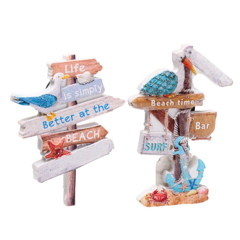 Letreros de playa Slogans 3d Sea Beach Souvenir Magnet