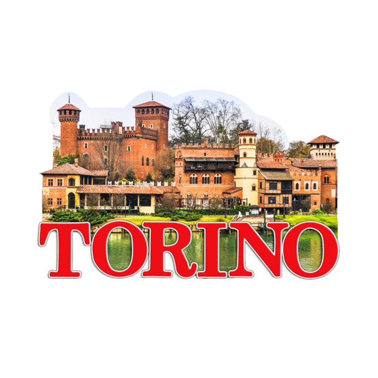 Torino borgo medievale 3d zee strand souvenir magneet