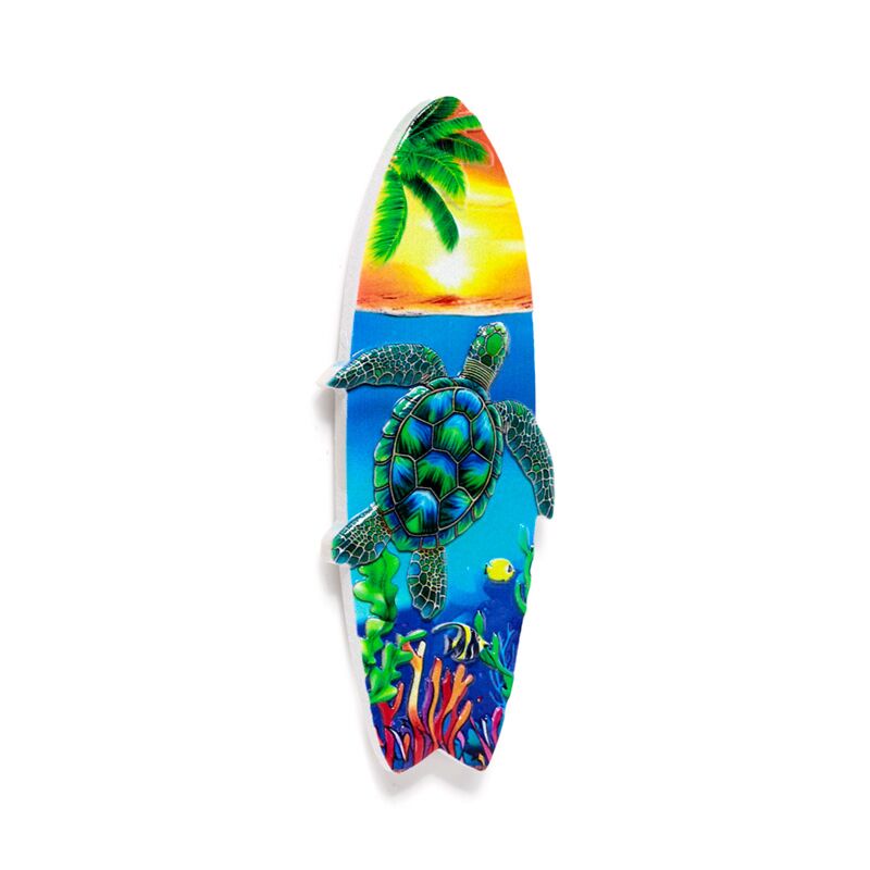Souvenir souvenir a magnete 3d tavola da surf tropicale zeeleven