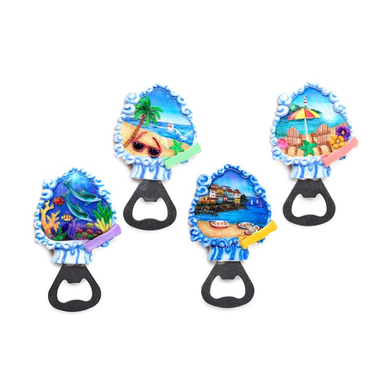 Spiaggia souvenir magnete bottiglia di kade