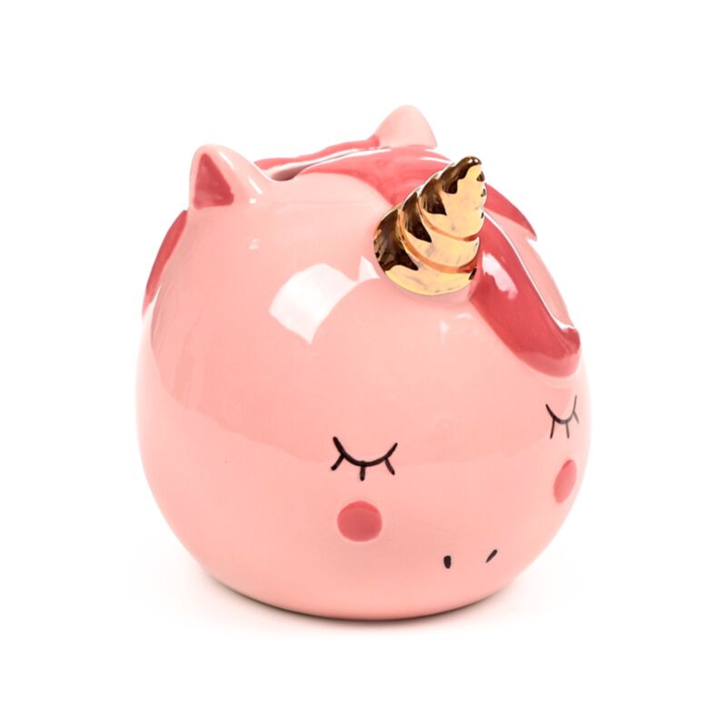 Piggy rosa unicorno arcobaleno incantato