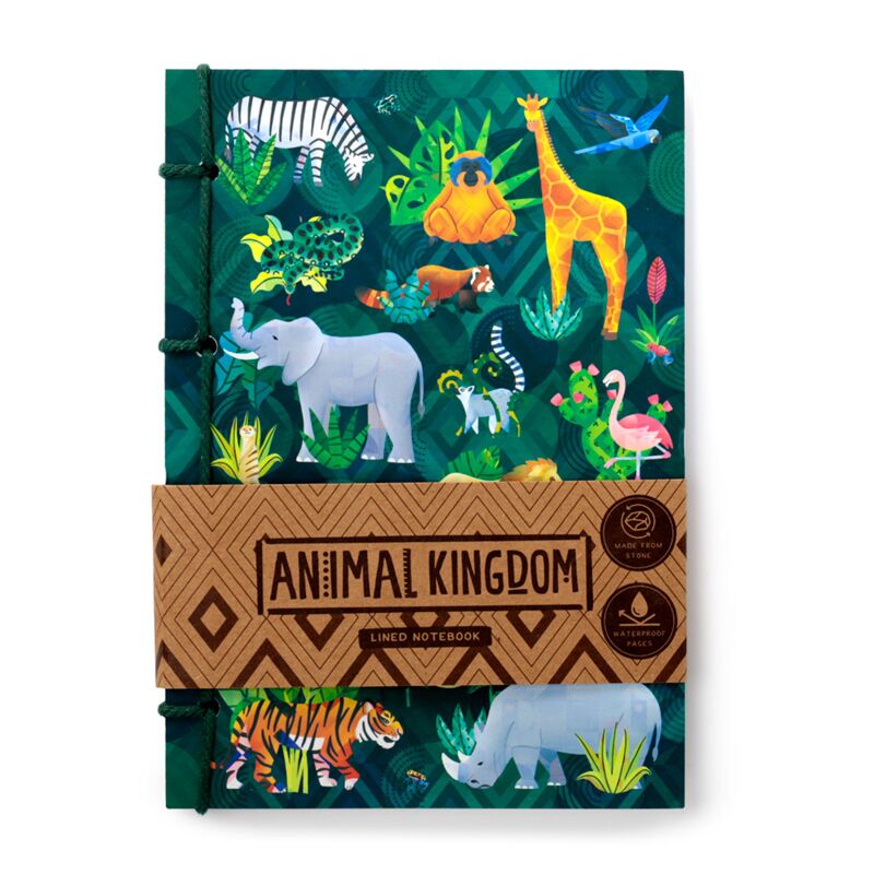 Notebook rivestito in mattoni ricchi di animali A5