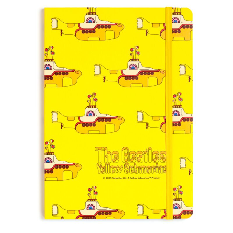Notebook foderato A5 riciclato sottomarino giallo