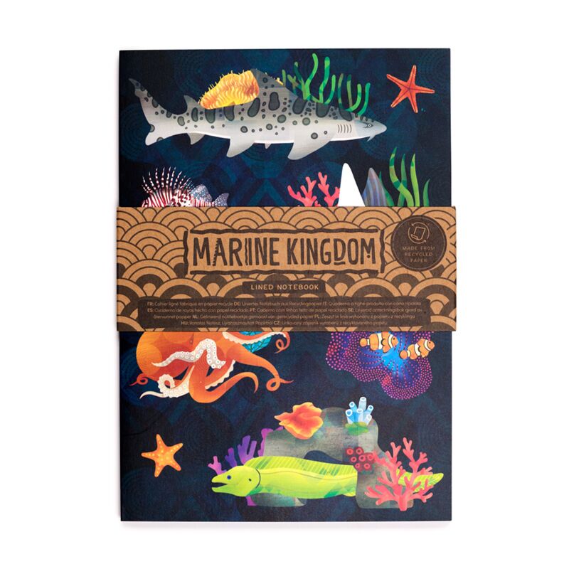 Notebook forrado de Marine Kingdom Reciclado A5