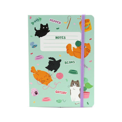 Beans co katten gerecycled a5 gelinieerd notitieboekje