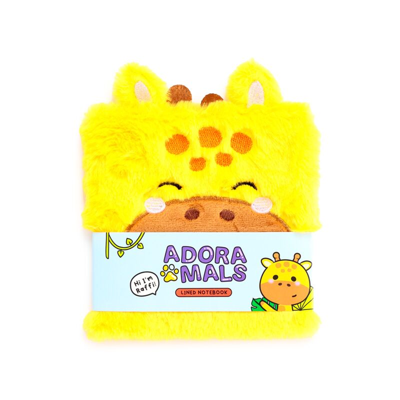 Adoramals Raffi de Giraffe Fluffy Notebook