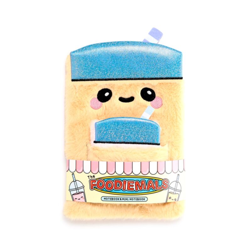 Foodiemals Bubble Tea Plush Botlebook Case