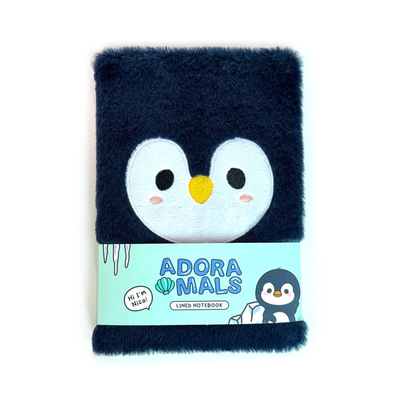 Adoramals Penguin Fluffy Notebook A5