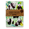 Panda Kingdom riciclato A5 foderato taccuino