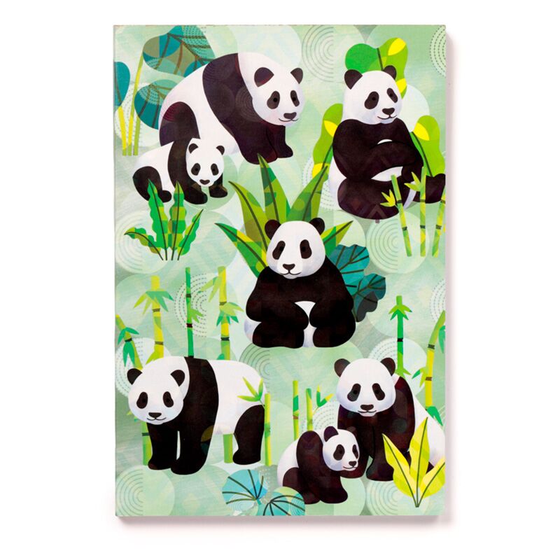 Panda Kingdom riciclato A5 foderato taccuino