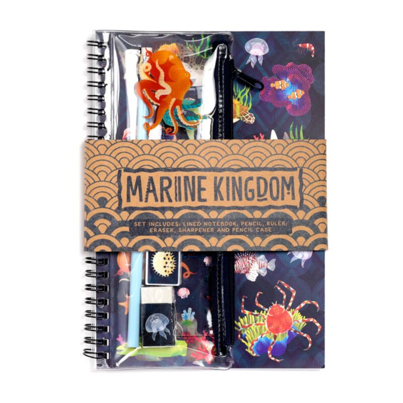 Notebook de marino reino narrón de escritura de 6 partes