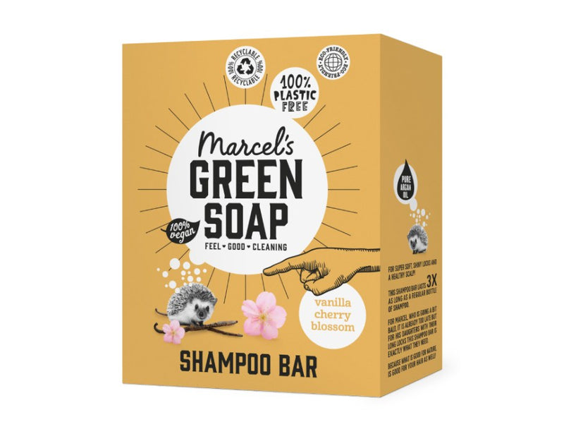 Marcels Green Soap shampoo bar vaniglia Cherry Blossom 90g