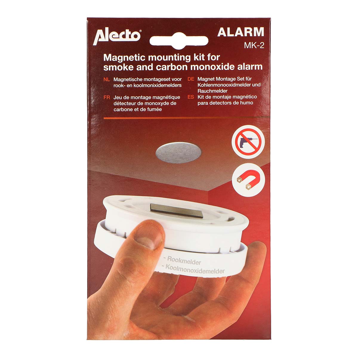 Alecto koolmonoxidemelder montageset