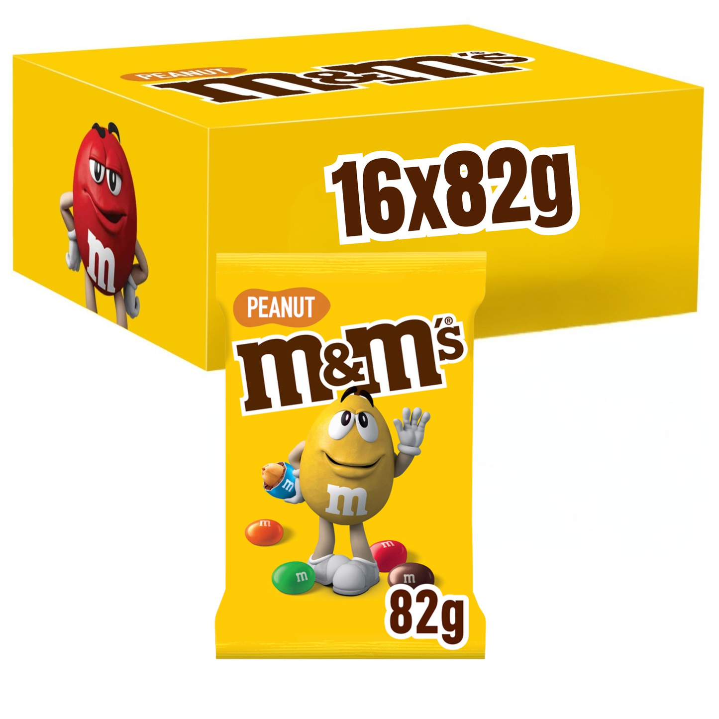 Bolsa golosina de cacahuete M m's (16x82gr)