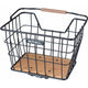 Basil Nordland - Bicicleta Basket Mik - Frente o en la parte posterior - Negro Natural Brown