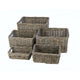 Cesto Dr vimini v-ager 35x25x15 pit grigio