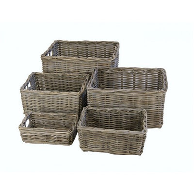 Dr rieten v-ager mand 54x44x34 pit grijs
