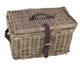 Cesta dr mimbre v-ager xl gris con tapa 50x40x30