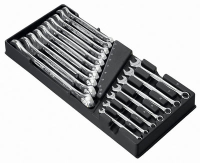 Modulo Facom con 17 chiavi combinate con profilo OGV