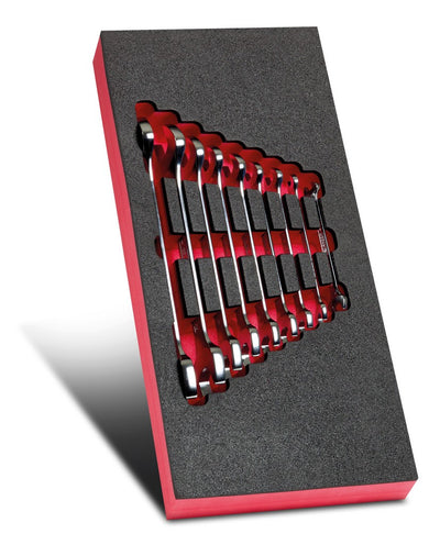 Modulo Facom con 9 chiavi a forchetta da 6 a 24 mm